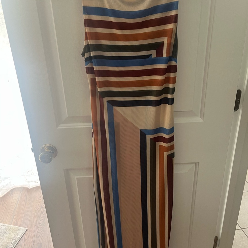 Misa Los Angeles Nakia Dress in Geo Stripe Size XS - Picture 8 of 8